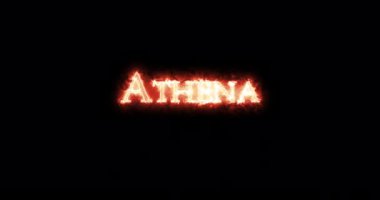 Athena ateşle yazıldı. Döngü