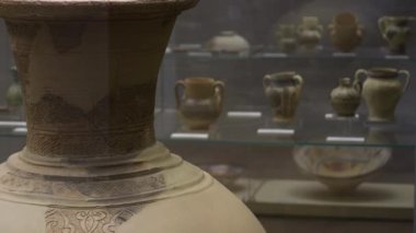 Alcazaba, Malaga, İspanya 'da Nasrid damgalı büyük vazonun ayrıntıları