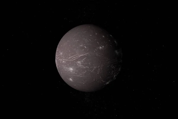 Ариэль Луна Урана Внешнем Пространстве Render — стоковое фото