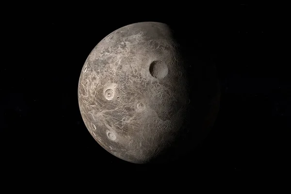 Ceres, cüce gezegen, dış uzayda. 3d hazırlayıcı