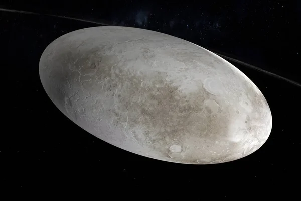 Haumea Planeta Pitică Roteşte Spaţiul Cosmic Redare — Fotografie, imagine de stoc