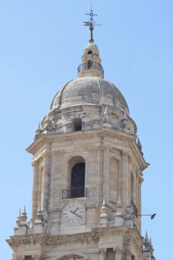 Malaga Katedrali Güneşli bir gün, Malaga, İspanya