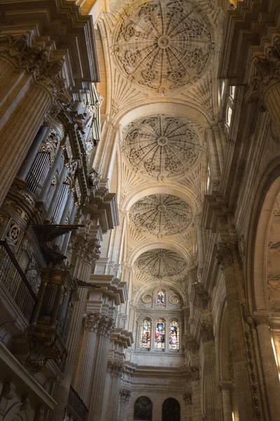 Vue Intérieur Cathédrale Malaga Encarnacion Malaga Espagne — Photo