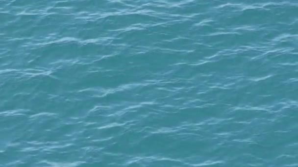 Calma Tra Onde Del Mare Una Giornata Sole — Video Stock