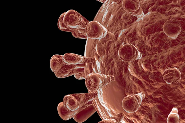 Cząsteczka Koronawirusa Covid — Zdjęcie stockowe