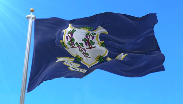 Bandera Connecticut State Region United States — Foto de Stock