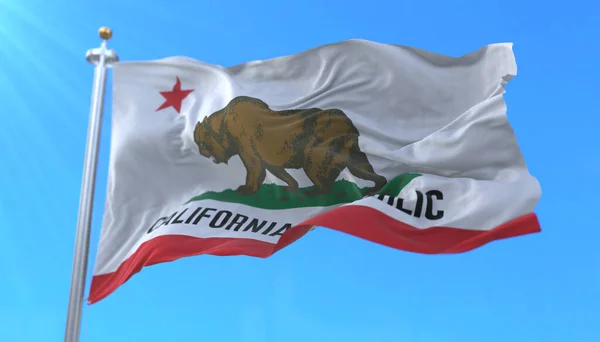Vlag Van Californië Staat Regio Van Verenigde Staten — Stockfoto