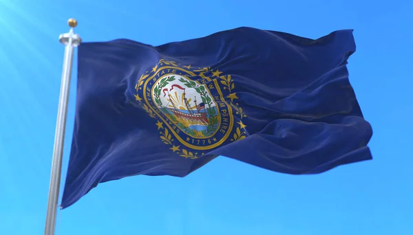 Bandera Del Estado Americano New Hampshire Región Los Estados Unidos — Foto de Stock