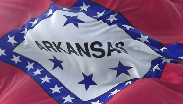 Bandeira Estado Arkansas Região Dos Estados Unidos — Fotografia de Stock