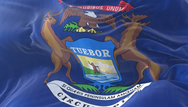 Amerika Birleşik Devletleri 'nin Michigan bölgesi bayrağı.