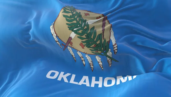 Bandiera Dello Stato Americano Dell Oklahoma Regione Degli Stati Uniti — Foto Stock