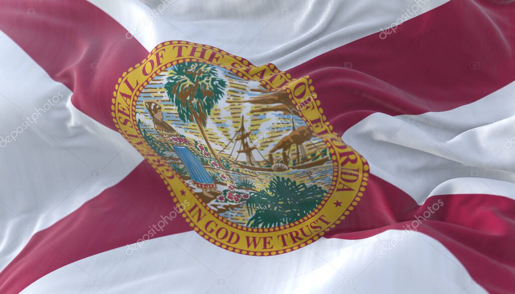 Flag of Florida state, United States