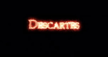 Descartes ateşle yazılmış. Döngü