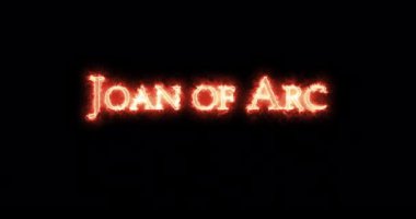 Jeanne d 'Arc ateşle yazıldı. Döngü