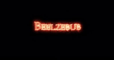 Beelzebub ateşle yazılmış. Döngü