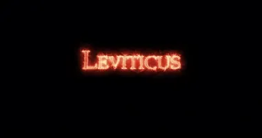 Leviticus ateşle yazılmış. Döngü