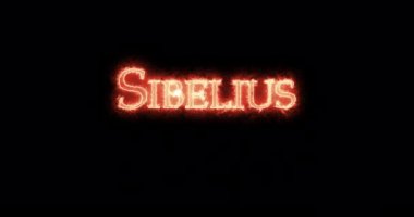 Sibelius ateşle yazılmış. Döngü