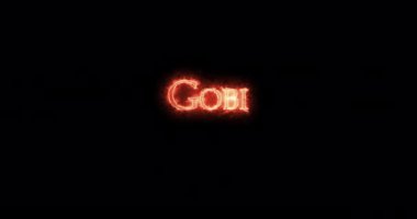 Gobi ateşle yazılmış. Döngü