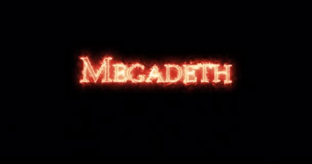 Megadeth Écrit Avec Feu Boucle — Video