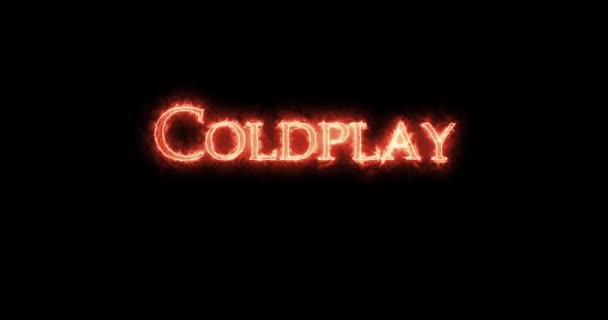 Coldplay Écrit Avec Feu Boucle — Video
