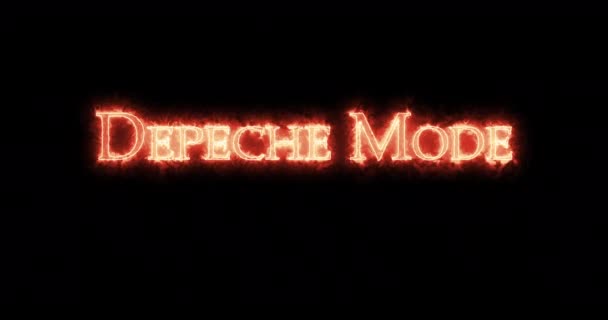 Depeche Mode Écrit Avec Feu Boucle — Video