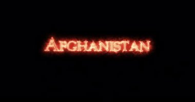 Afganistan 'da ateşle yazılmış. Döngü