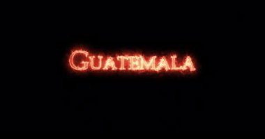Guatemala ateşle yazıldı. Döngü