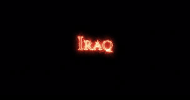 L'Irak écrit avec feu. Boucle