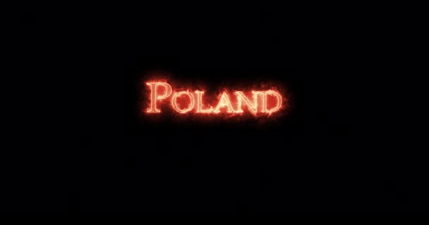 波兰是用火写的 — 图库视频影像