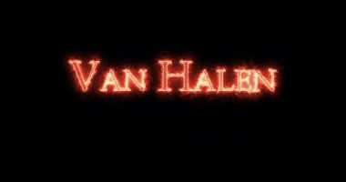 Van Halen ateşle yazılmış. Döngü