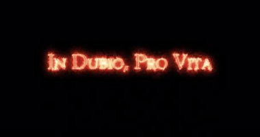 Dubio pro vita 'da ateşle yazılmış. Döngü