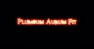 Ateşle yazılmış Plumbum aurum. Döngü