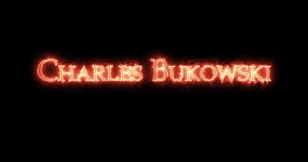 Charles Bukowski écrit avec feu. Boucle