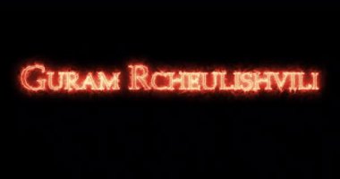 Guram Rcheulishvili ateşle yazılmış. Döngü