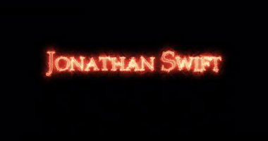 Jonathan Swift ateşle yazılmış. Döngü