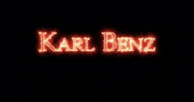 Karl Benz ateşle yazılmış. Döngü