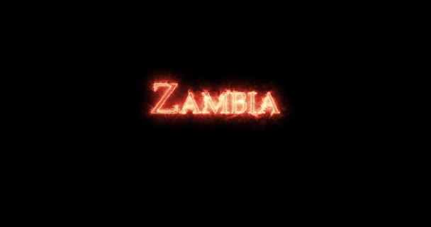 Zambie Écrit Avec Feu Boucle — Video