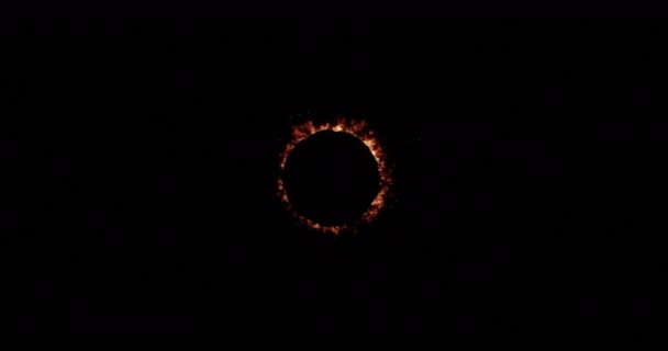 日食で太陽の前を通る月 — ストック動画