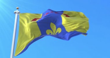 Fransa 'nın Provence-Alpes-Cte d' Azur bölgesinde Bouches-du-Rhne departmanının bayrağı. Döngü