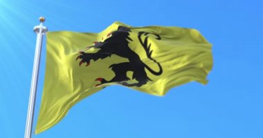 Fransa 'nın Hauts-de-France bölgesinde Nord departmanı bayrağı. Döngü