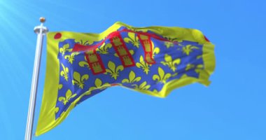 Fransa 'nın Hauts-de-France bölgesinde Pas-de-Calais departmanının bayrağı. Döngü