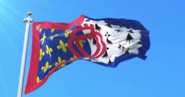 Fransa 'nın Pays de la Loire bölgesinin bayrağı. Döngü