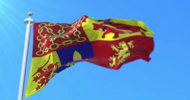 Fransa 'nın Nouvelle-Aquitaine bölgesindeki Pyrnes-Atlantiques departmanının bayrağı. Döngü