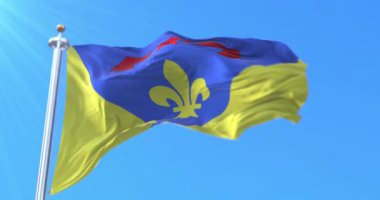 Fransa 'nın Provence Alpes bölgesinde Var departmanının bayrağı. Döngü