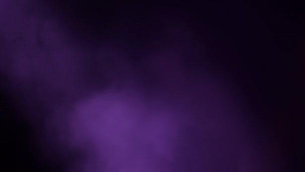 Фиолетовый Дым Сцене Спектакля — стоковое видео