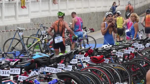 Fase Transizione Triathlon — Video Stock