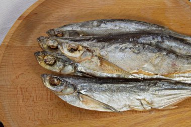Kurutulmuş sabrefish. masada.
