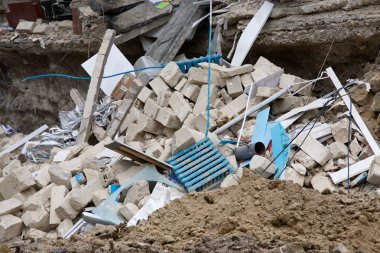 Yarı yok binada Oda bölümleri