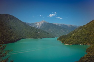 Inguri rezervuar üst Svaneti bölgesi, Georgia