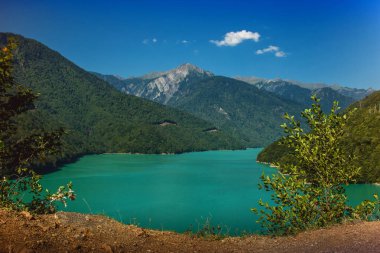 Inguri rezervuar üst Svaneti bölgesi, Georgia